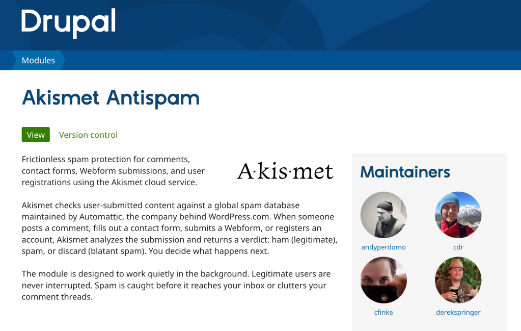 Akismet: Introducing the official Akismet Drupal module